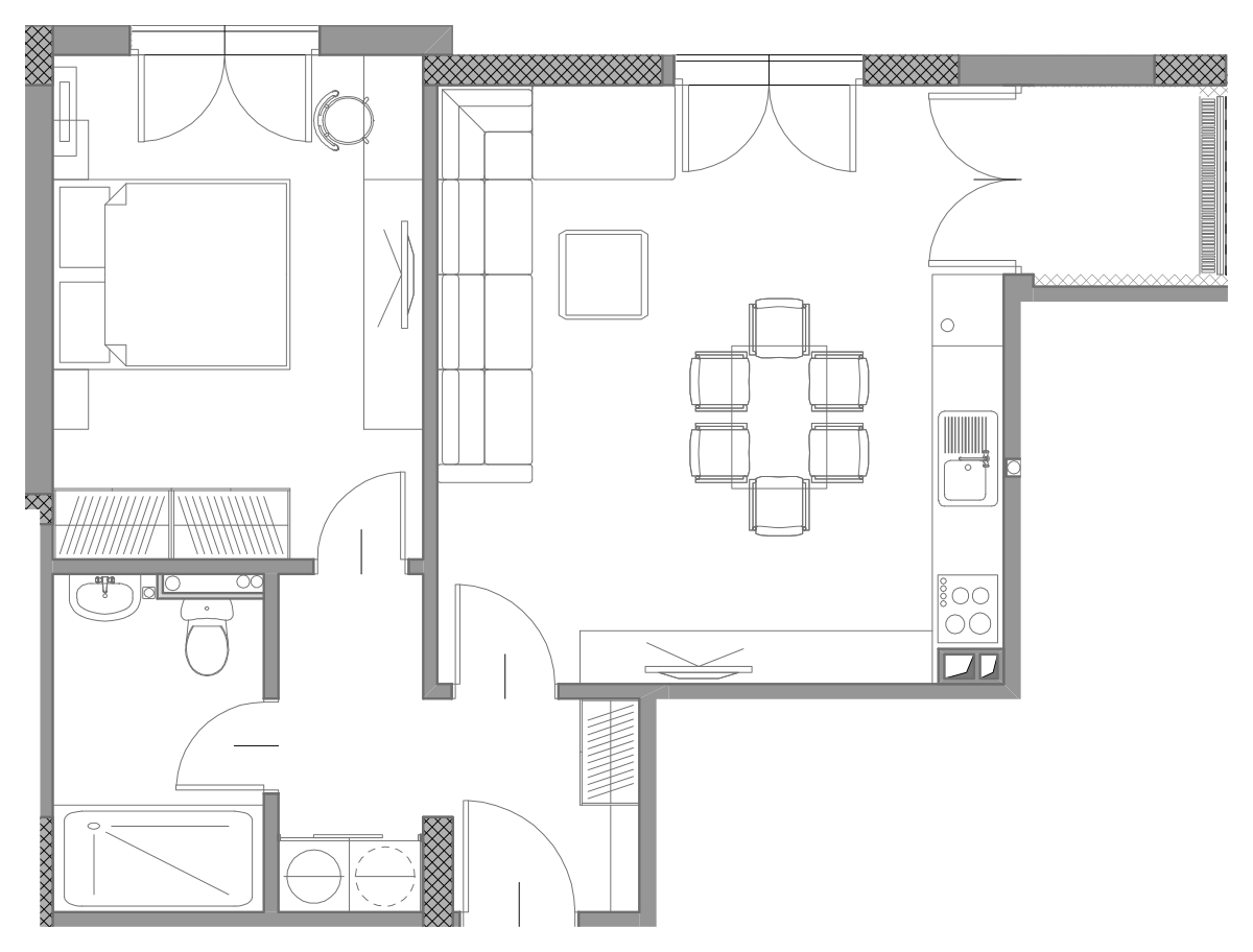 Планування апартамента B-14