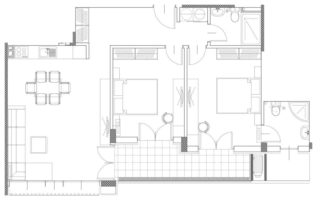 Планування апартамента B-17