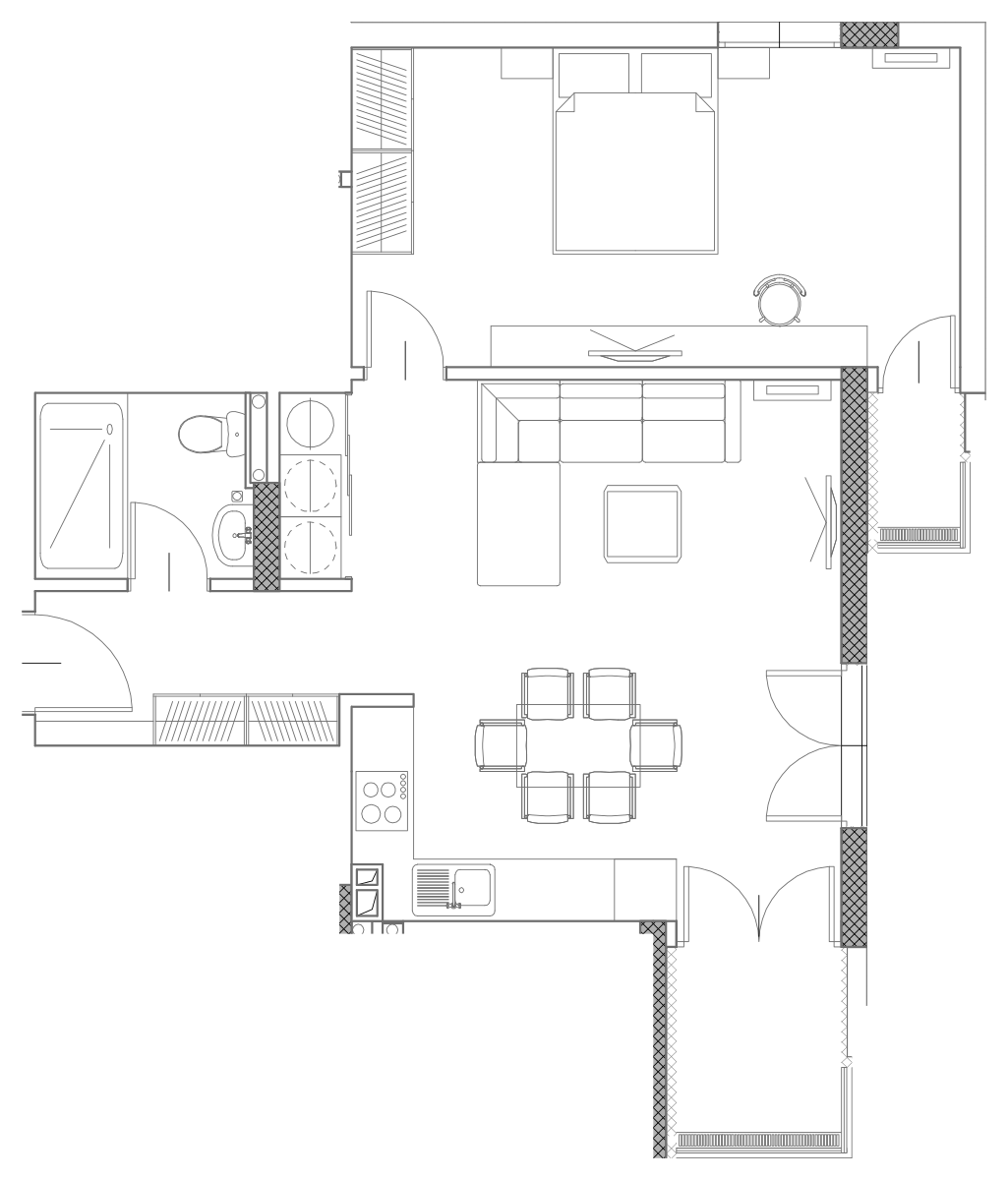 Планировка апартамента B-9